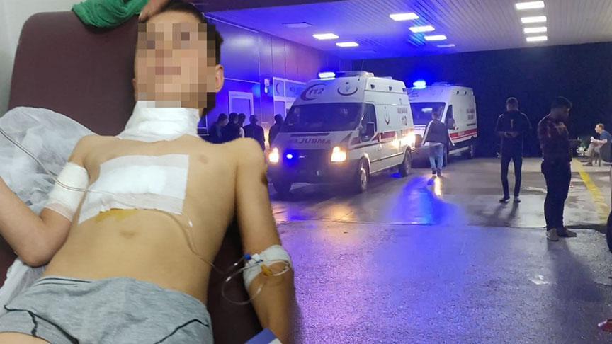 10 yaşındaki çocuk meskeninin önünde dehşeti yaşadı! Kol ve bacaklarından yaralandı