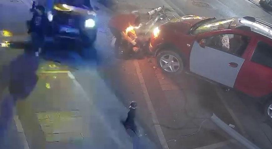 Alkollü şoför dehşet saçtı! Kaldırımdaki çocuk mevtten döndü