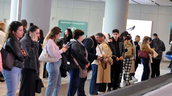 İstanbul Havalimanı’nda bayram dönüşü yoğunluğu