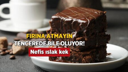 Ne mikser ne fırın! Bu ıslak kek tencerede pişiyor, ağızda dağılan tanım