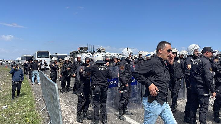 PKK elebaşı Öcalan’ın doğum günü için Halfeti’ye gitmek isteyen kümeye müsaade verilmedi