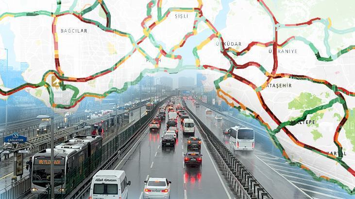 Tatil bitti, okullar açıldı! İstanbul’da trafik kilitlendi