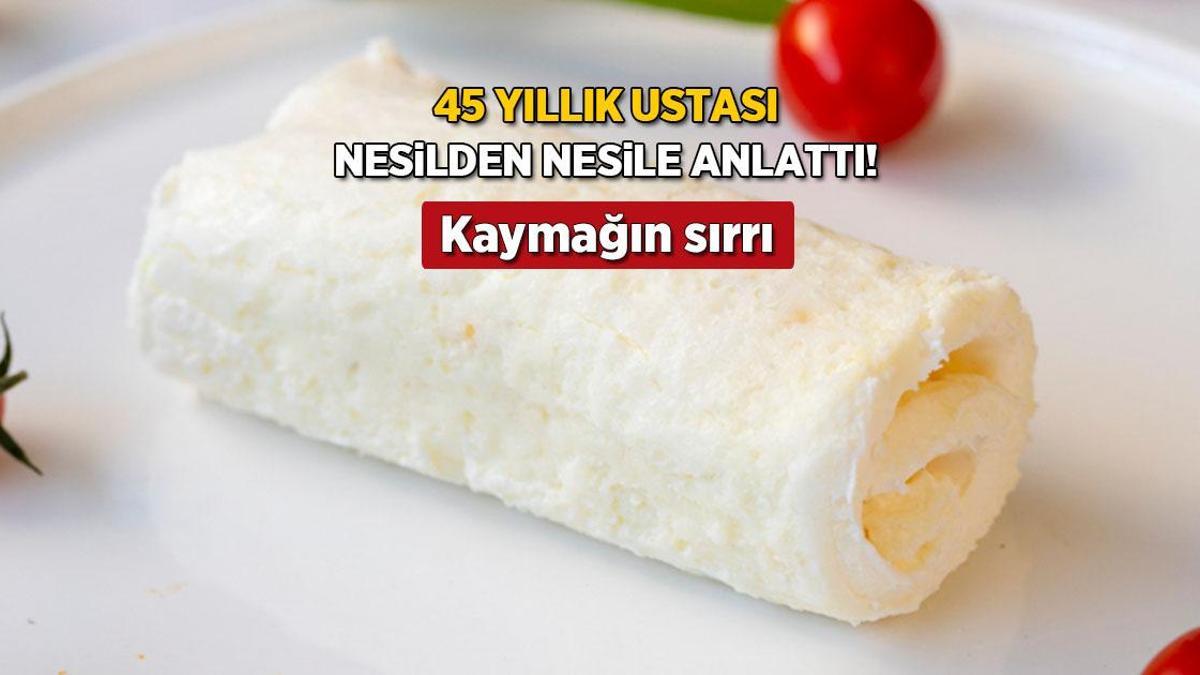 45 yıllık ustadan kaymak tarifi! 1 çay kaşığı ekleyin, damakta ipek üzere yayılacak