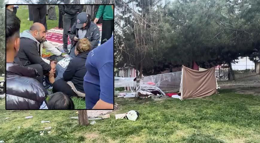 Sarsıntı nedeniyle parkta kalan eşi ve baldızına kurşun yağdırdı