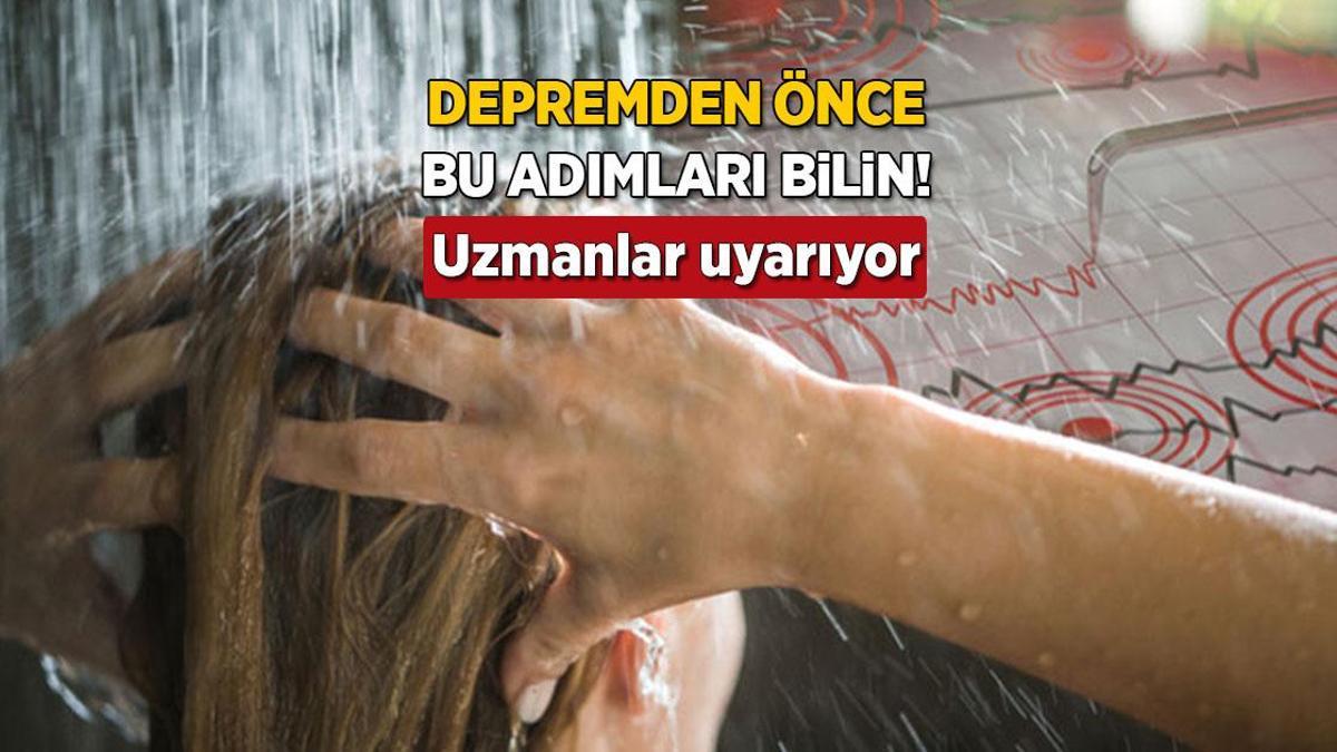 Sarsıntıya duşta yakalanırsanız sakın kaçmayın! Hayat kurtaran sistem
