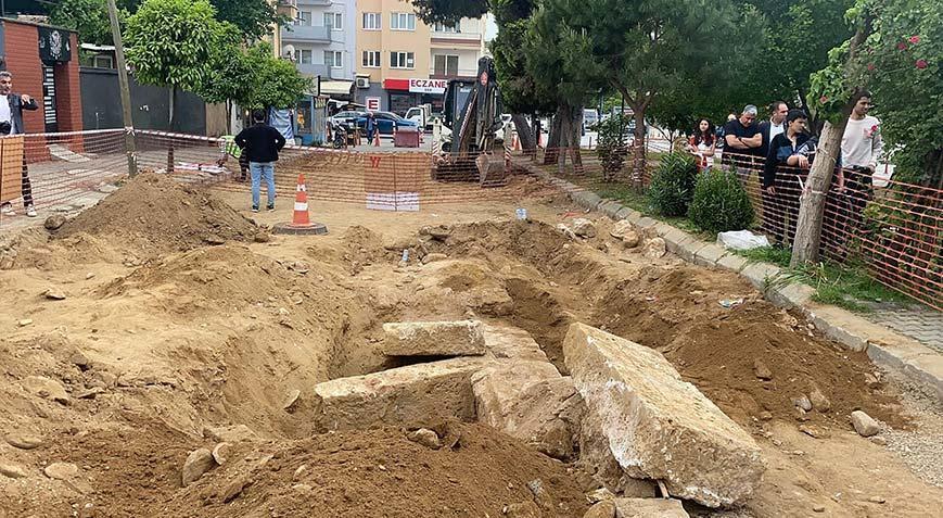 Yol çalışması sırasında bulundu! İnsan kemikleri Roma periyoduna ilişkin çıktı
