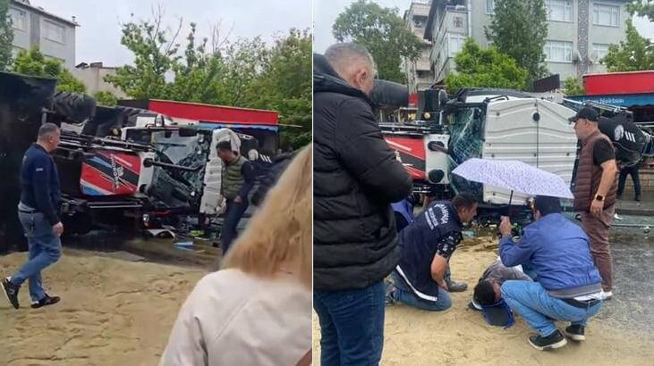 Bayrampaşa’da iş makinesi ortalığı savaş alanına çevirdi! 2 yaralı