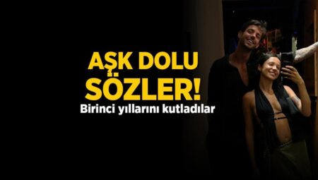 Birinci yıllarını kutladılar! Zeynep Bastık ve Serkay Tütüncü’den aşk dolu kelamlar