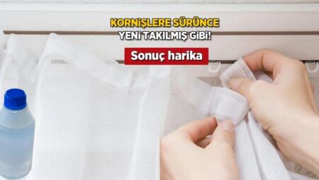 Boyaya ve beyazlatıcıya gerek yok! Sararan kornişlerin dermanı oksijenli suymuş