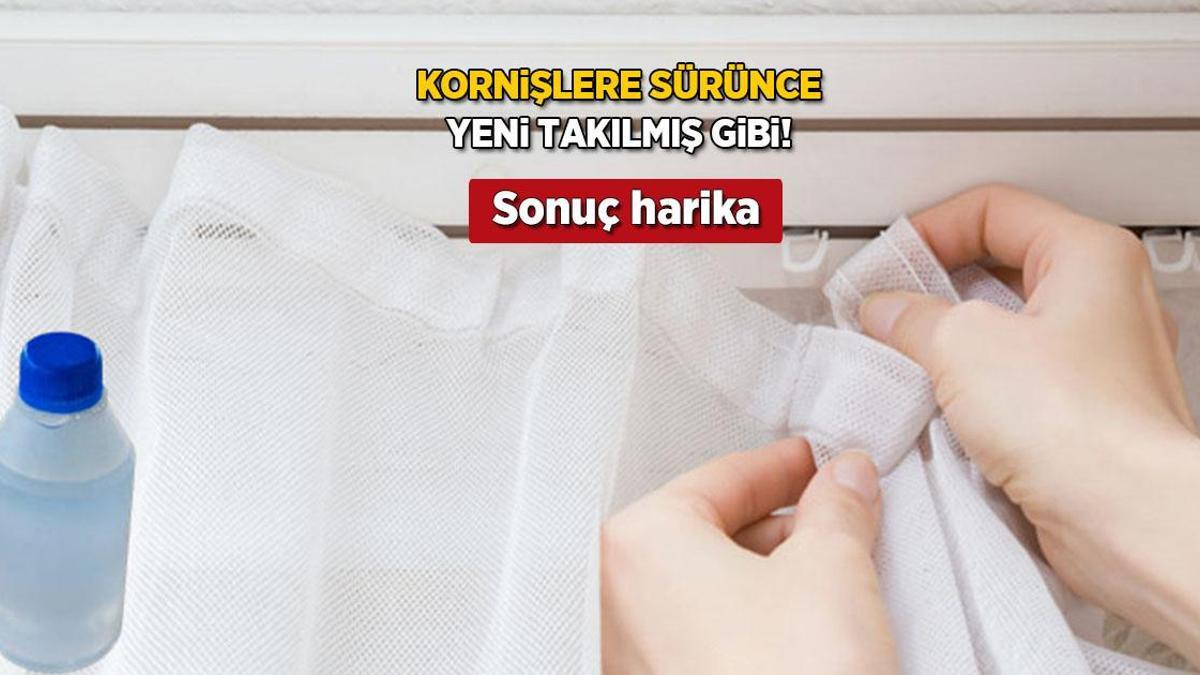 Boyaya ve beyazlatıcıya gerek yok! Sararan kornişlerin dermanı oksijenli suymuş