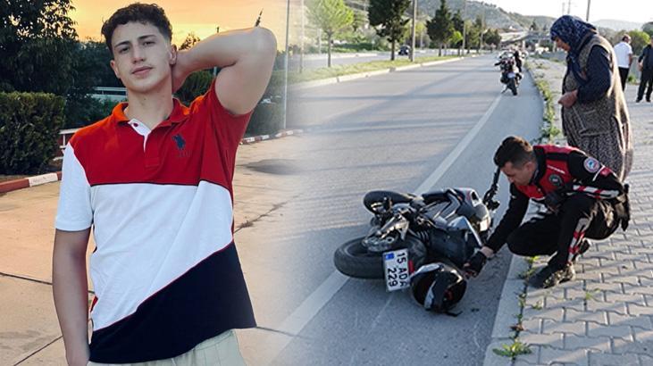 Burdur’da feci kaza! Trafik levhasına çarpan motosikletteki üniversiteli Berk’in bacağı koptu