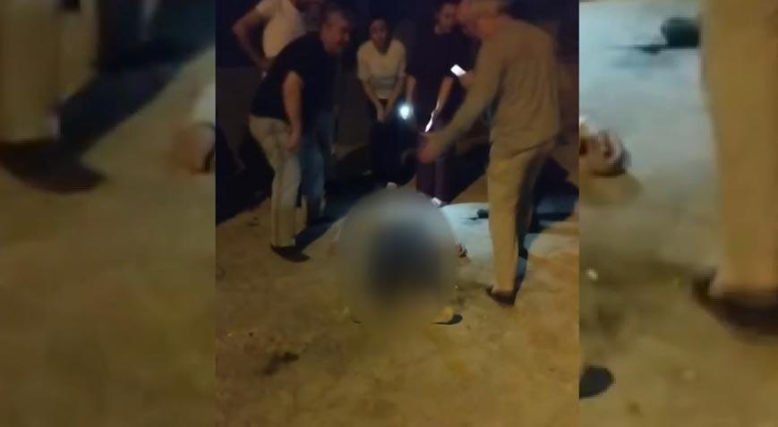 Eski nişanlısının elinde bıçak gören bayan kendisini balkondan attı