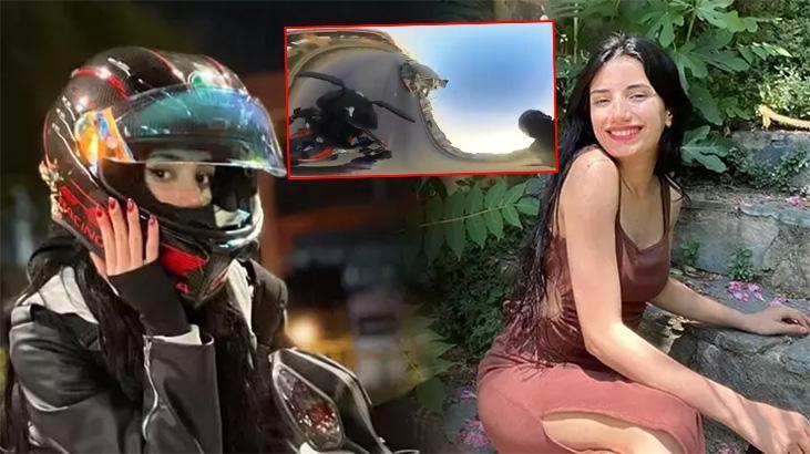 Fenomen motorcu Saniye’nin mevte gidişi kask kamerasında