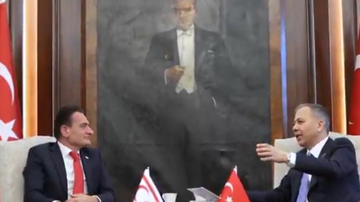 İçişleri Bakanı Yerlikaya, KKTC’li mevkidaşı Oğuz ile görüştü