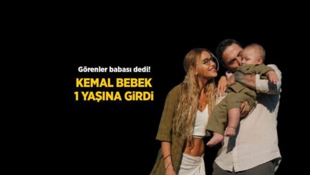 Memnunluktan gözlerinin içi parlıyor! Ahmet Kural’ın oğlu Kemal 1. yaşını bu türlü kutladı