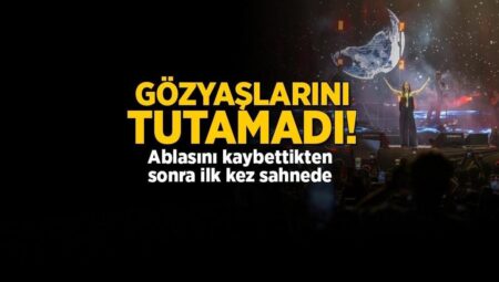 Ablasının vefatından sonra birinci kere sahnede! Simge gözyaşlarına boğuldu