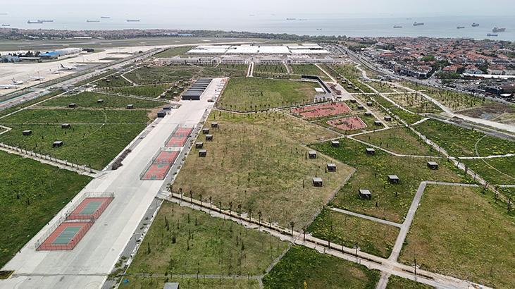 Atatürk Havalimanı’nın son hali görüntüledi! Türkiye’nin en büyük kent parkı