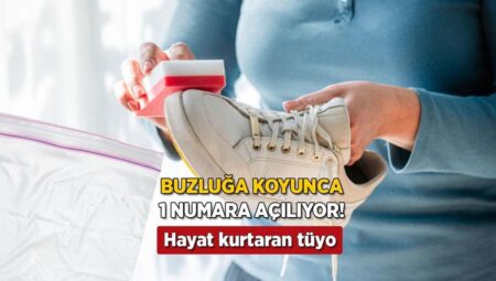 Ayağa vuran ayakkabıyı buzluğa atın! 1 numara kadar büyüyor, deneyen mutlu