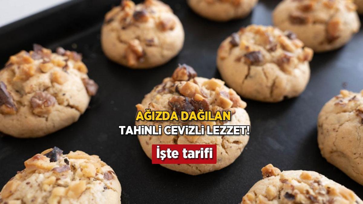 Bir yiyen bir tepsi istiyor! Kıyır kıyır cevizli tahinli kurabiye, tadı çok diğer