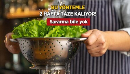 Marulu kağıt havluyla sarın, 2 hafta çıtır kalsın! Sararma bile yok, sonuç tazecik