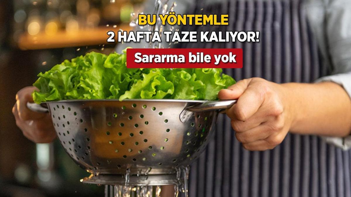 Marulu kağıt havluyla sarın, 2 hafta çıtır kalsın! Sararma bile yok, tazelik sırrı
