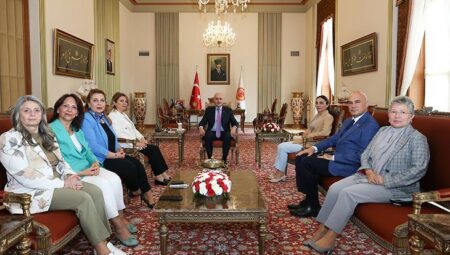 Meclis Başkanı Kurtulmuş, CHP’li Kaya ile YETERLİ Partili Çömez’i kabul etti