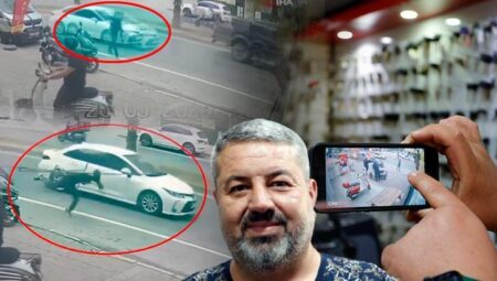 Sırtında demir borularla yürüyordu! Mevtten dönülen an: Resmen havada uçtu