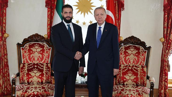 Son dakika: Cumhurbaşkanı Erdoğan, Şara ile bir ortaya geldi