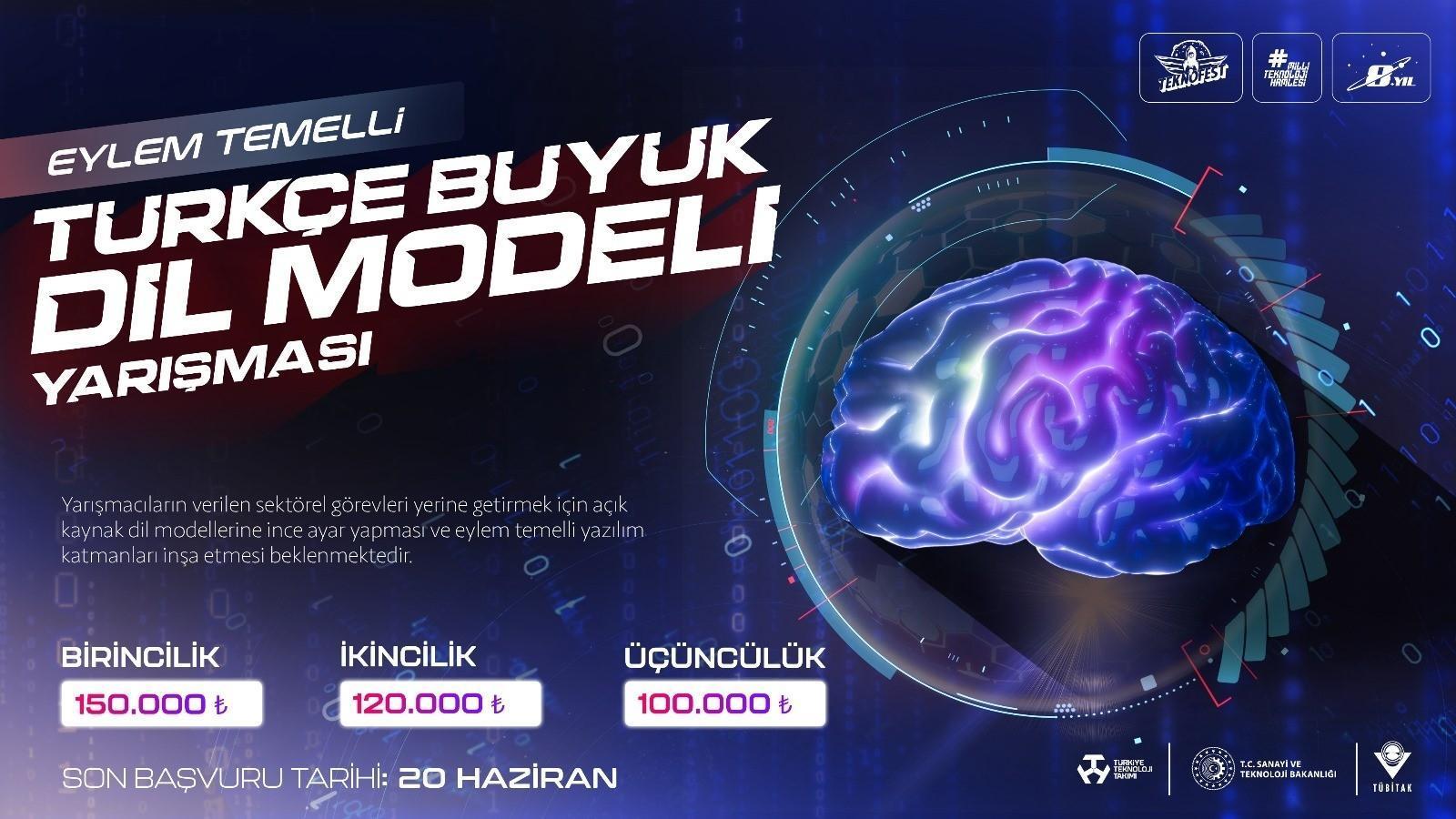 Teknofest’te hareket temelli Türkçe büyük lisan modeli müsabakası