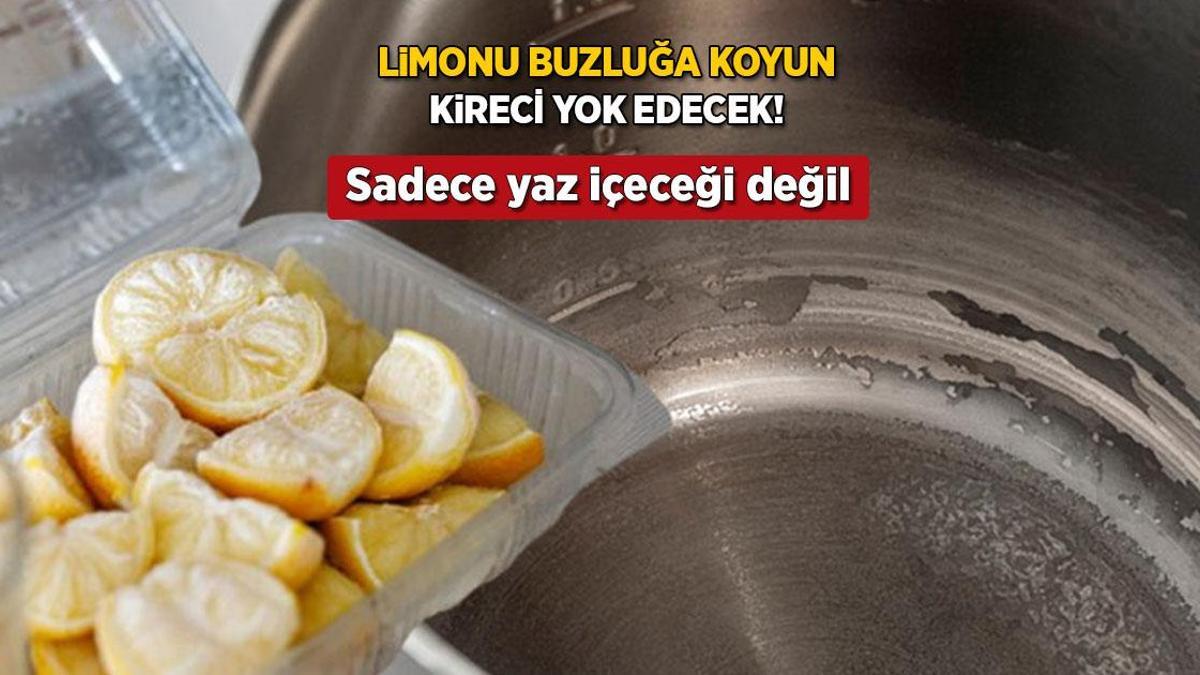 Yaz içeceği değil, paklık sihri! Buzlu limonla musluklar parlıyor, kirece son